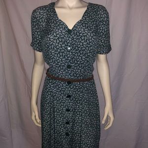 Green Floral Dress by Caroline Wells Collection